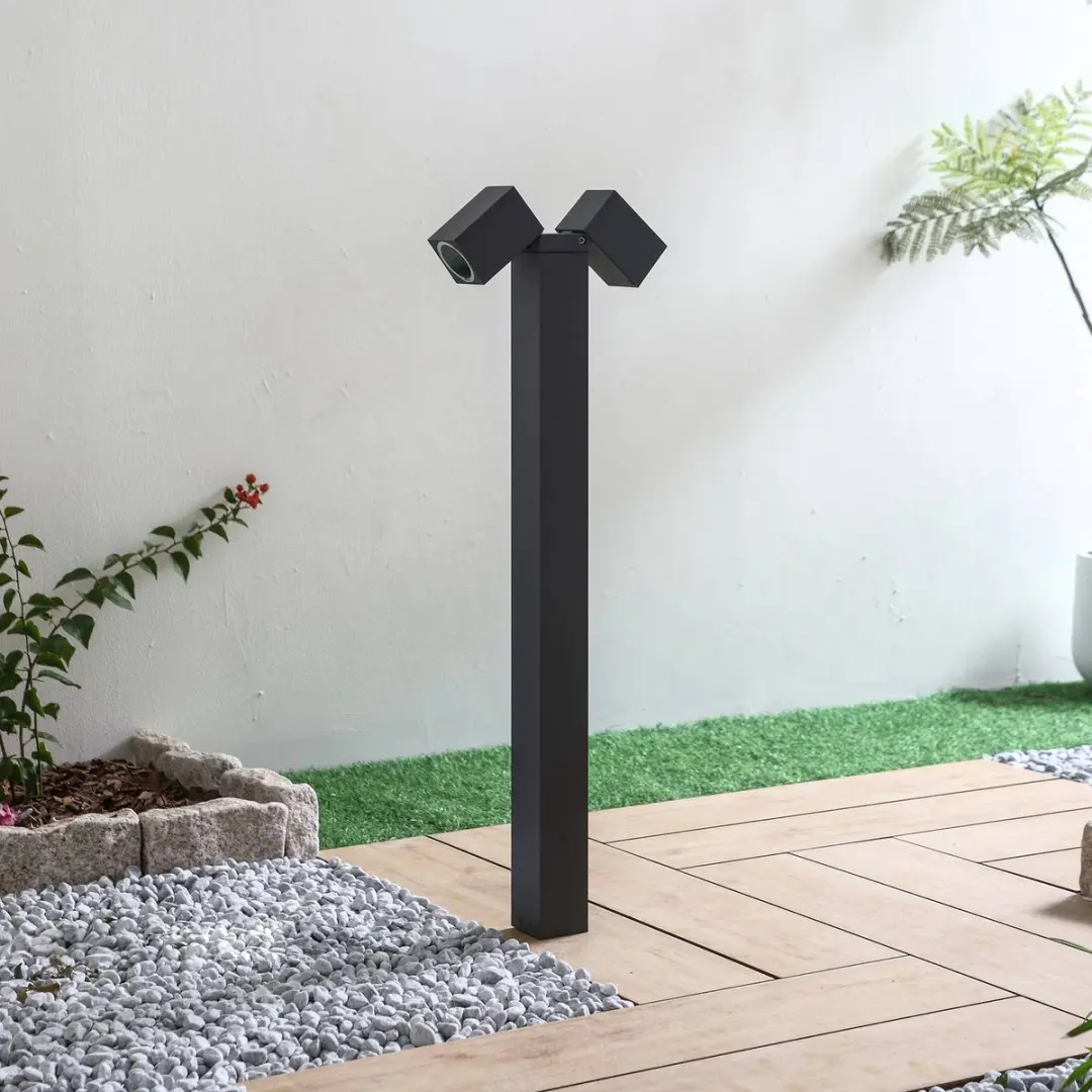 Lindby Tuinpadverlichting 2x GU10 - 10W - Antraciet
