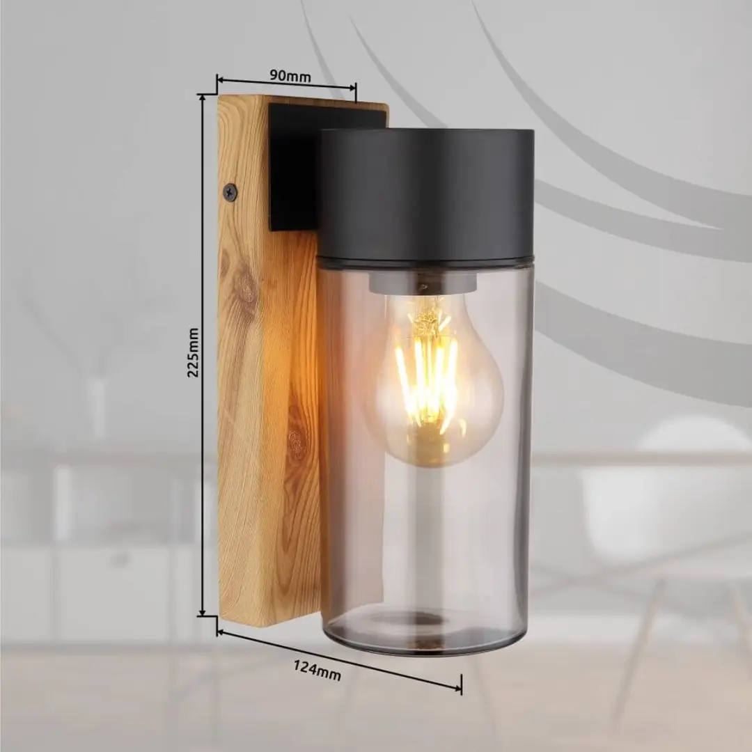 Globo Etsi Wandlamp 9cm - Naturel