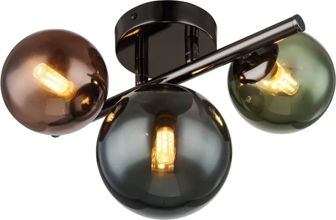Globo Riha 56142-3W Plafondlamp - 3 x G9 - Grijs - afbeelding 6 van 6