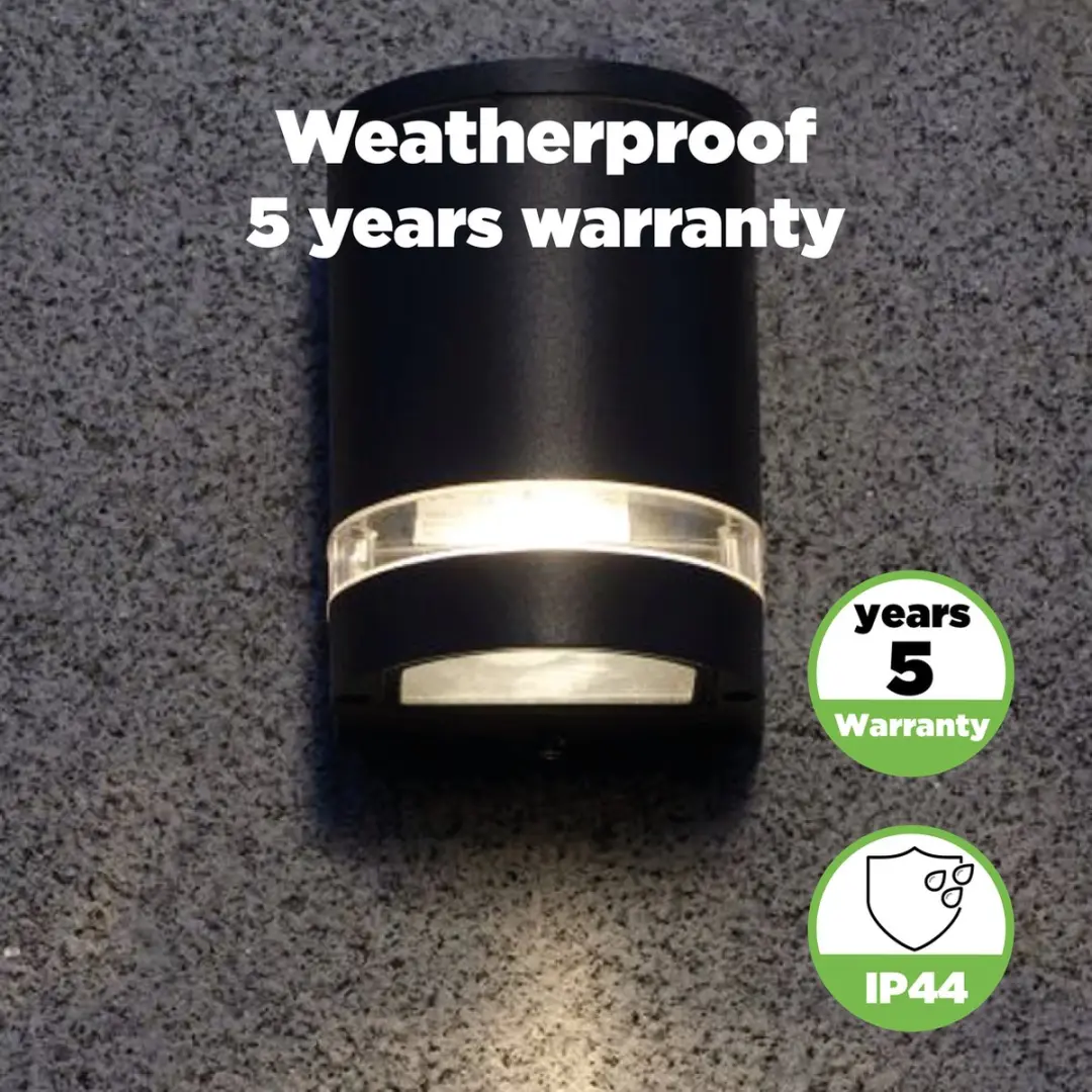 Lutec Focus Wandlamp Buiten GU10 - 2 Stuks - Donkergrijs