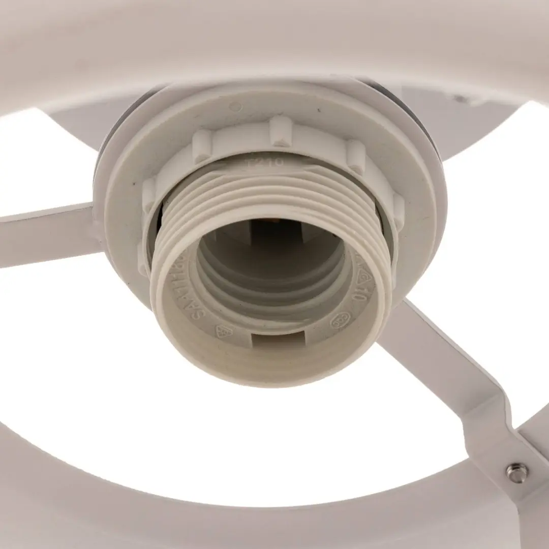 Lucande Plafondlamp Design 1 Licht - Ø48cm - Staal - Wit