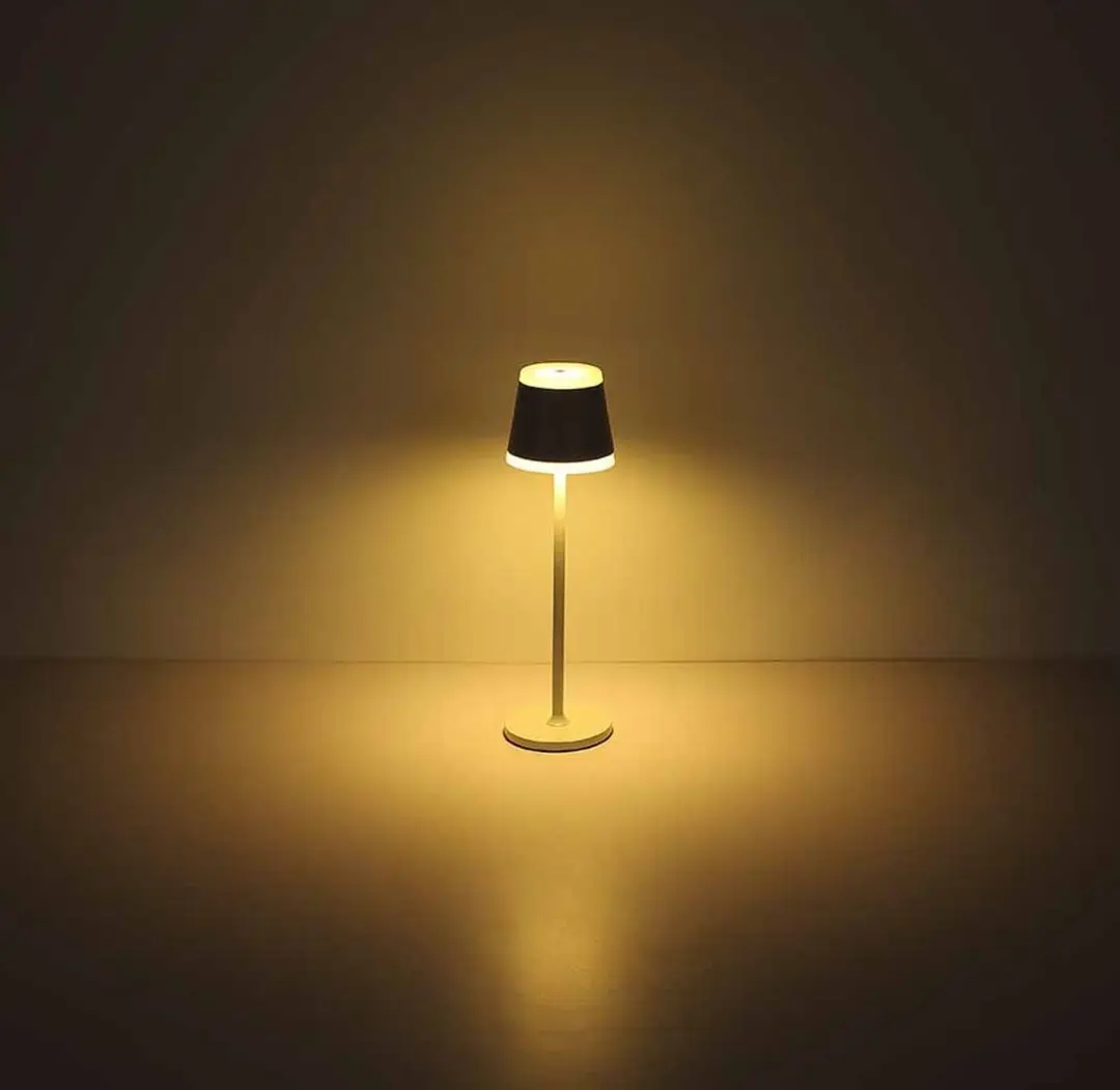Globo Ridley LED Tafellamp - Grijs Ø11cm - afbeelding 6 van 6