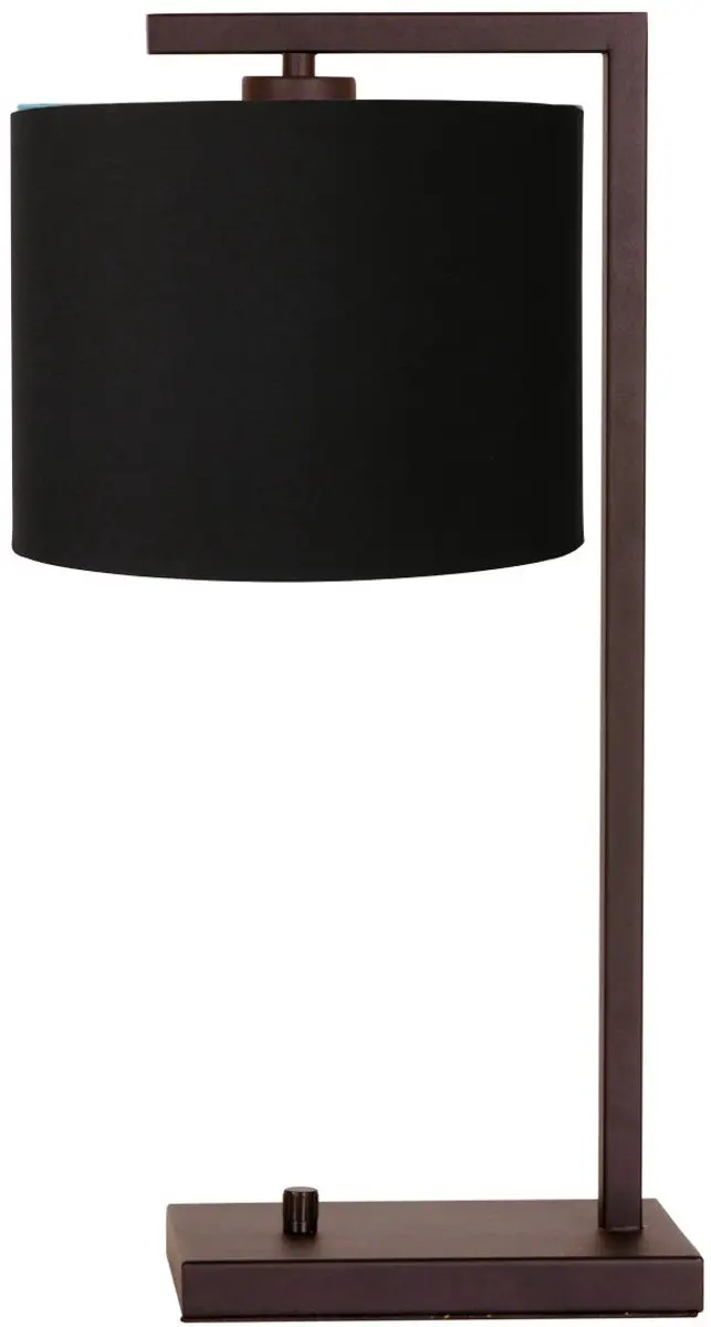 Steinhauer Cacao Tafellamp 51cm - Zwart/Goud