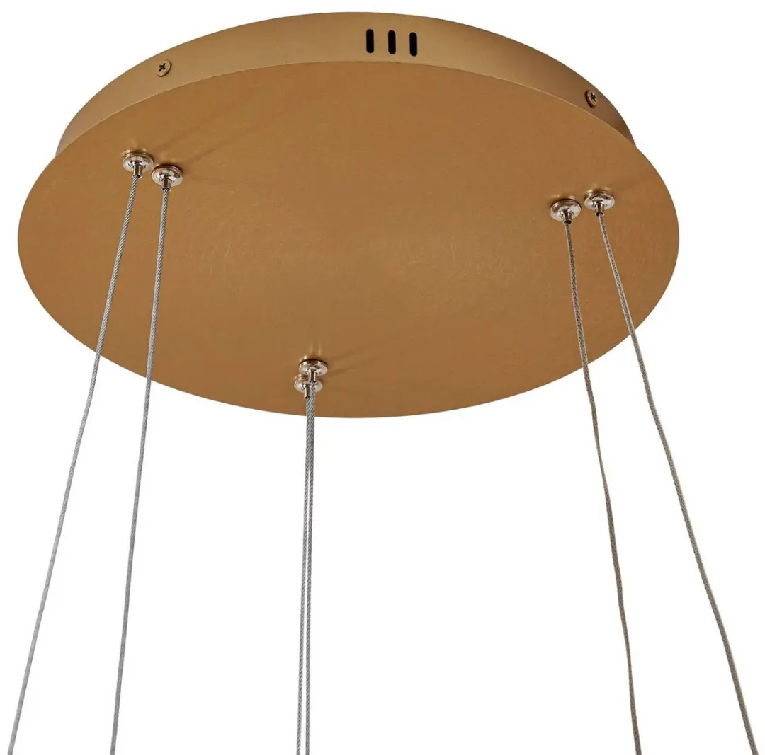 Lucande Hanglamp 2-lichts Metaal - 11000K - Goud/Wit