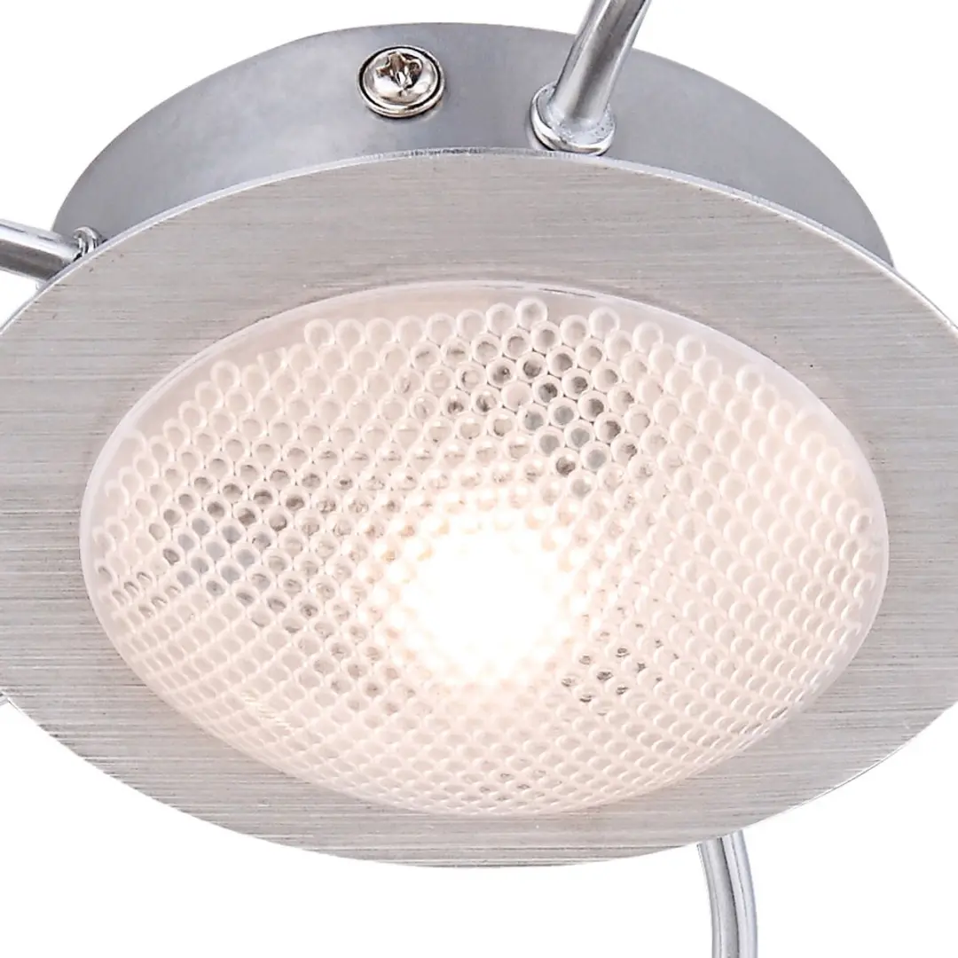 Globo LED Plafondlamp 6 Vlammen Nikkel Mat - 6x345lm Warm Wit