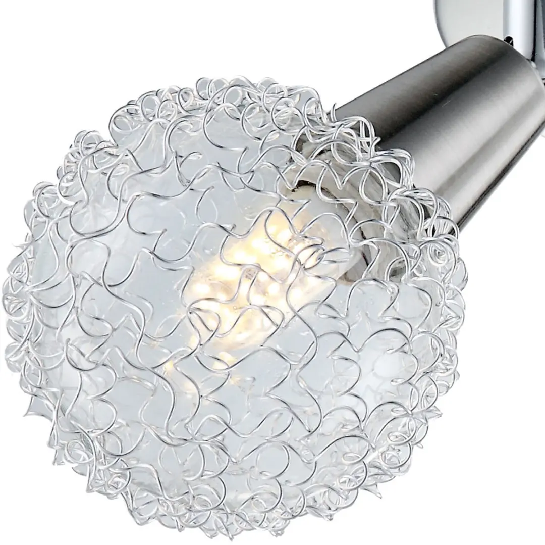 Globo Spotrondell ALU Plafondlamp - 3x E14 3W 300lm Zilver