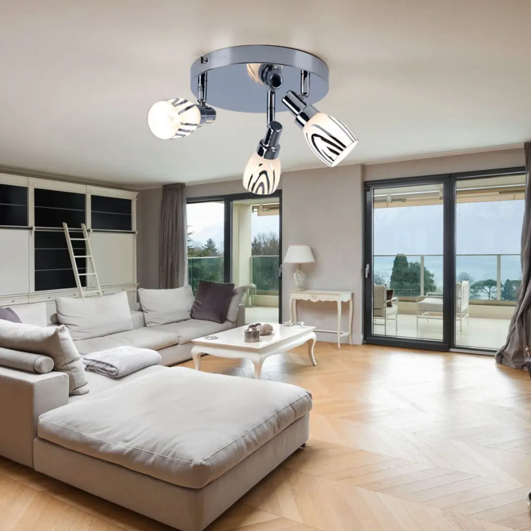 Globo Plafondlamp 3x Spots G9 Zilver - 33W