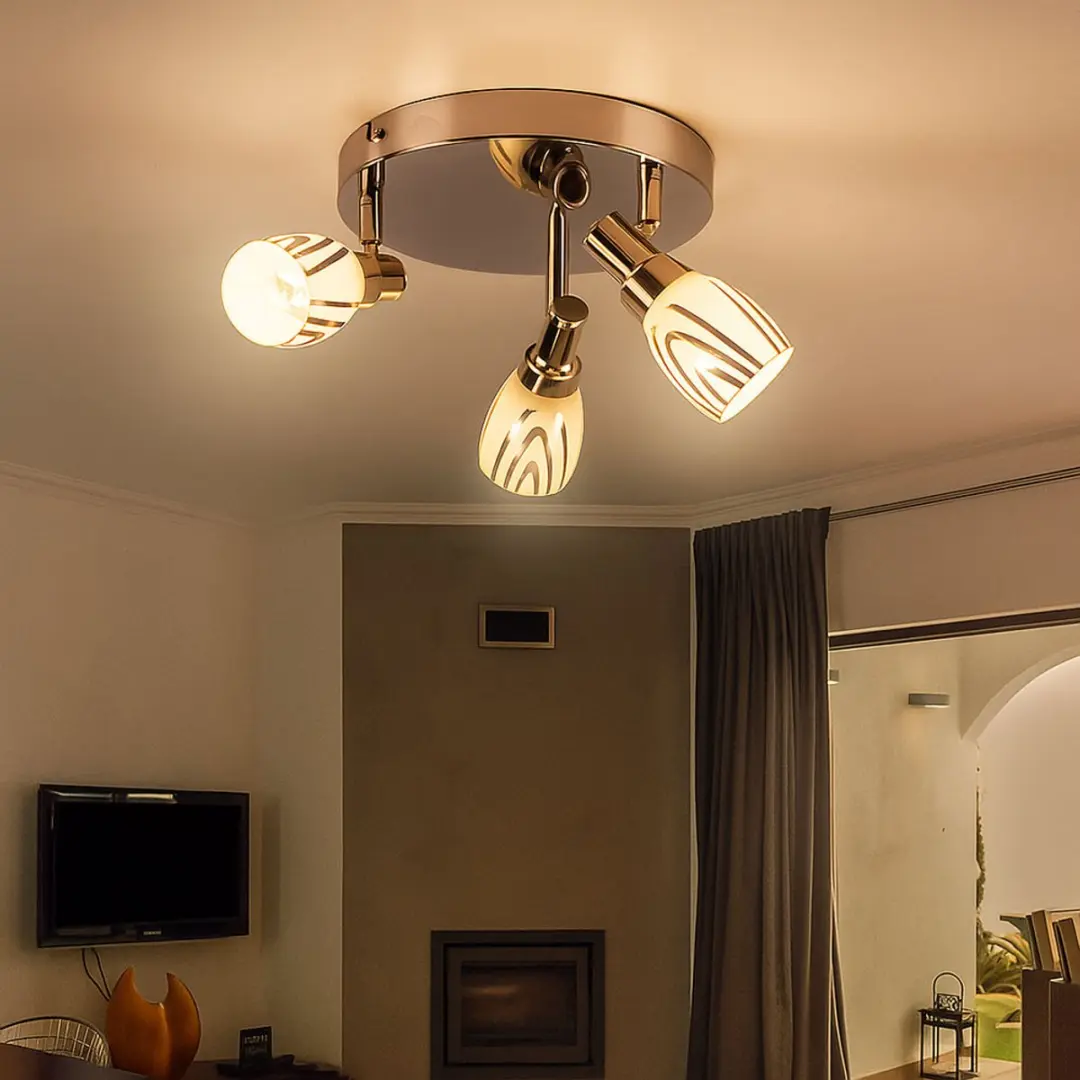 Globo Plafondlamp 3x Spots G9 Zilver - 33W