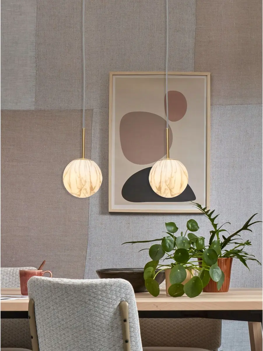 it's about RoMi Carrara Hanglamp - Goud/Wit Ø16cm - afbeelding 6 van 6