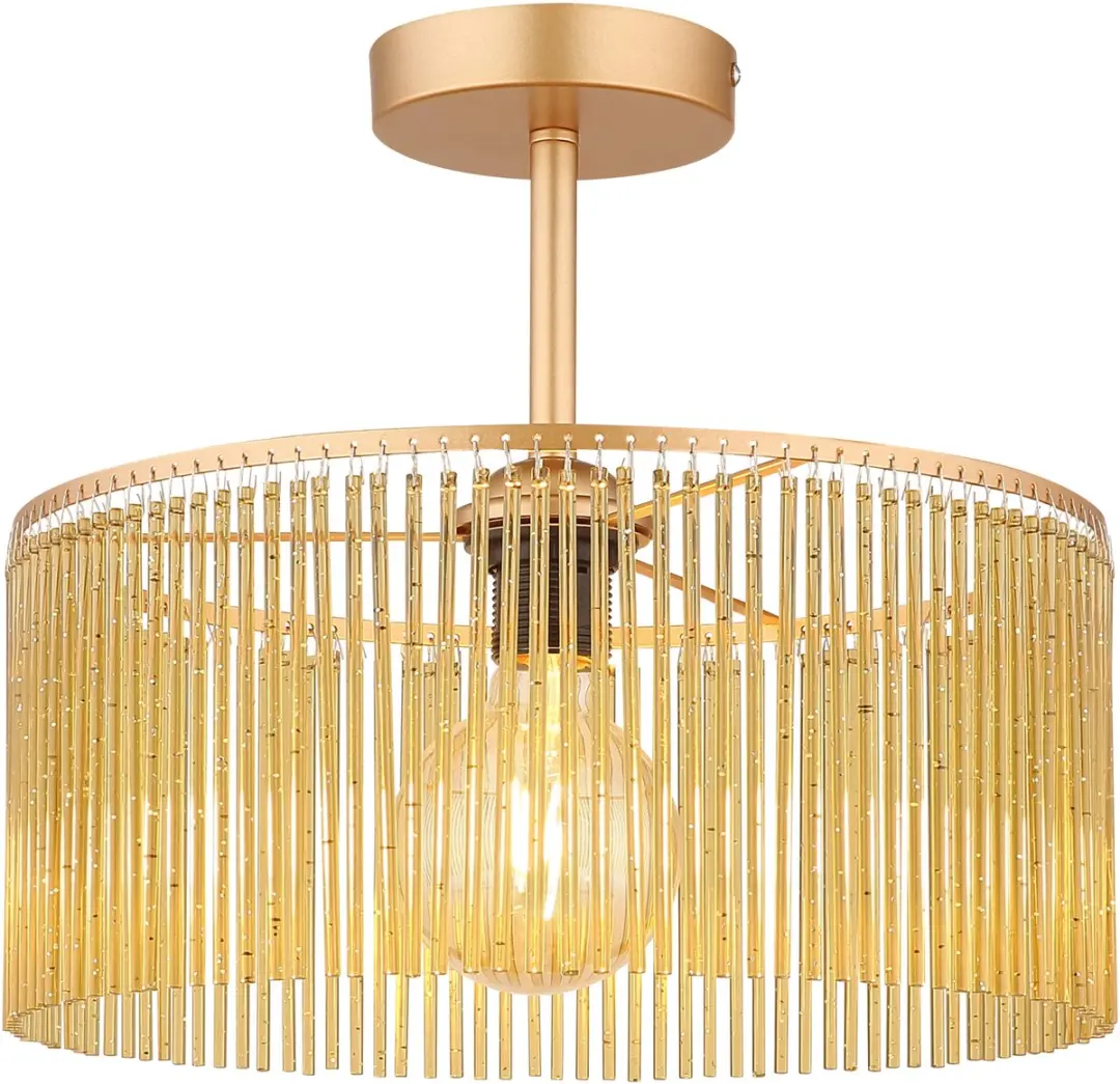 Globo Leeds Plafondlamp Goud Ø35cm