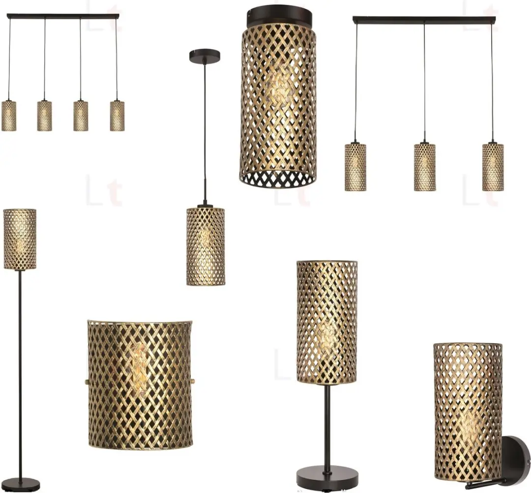 Freelight Cestino Hanglamp 3 Lichts - 100cm - Goud