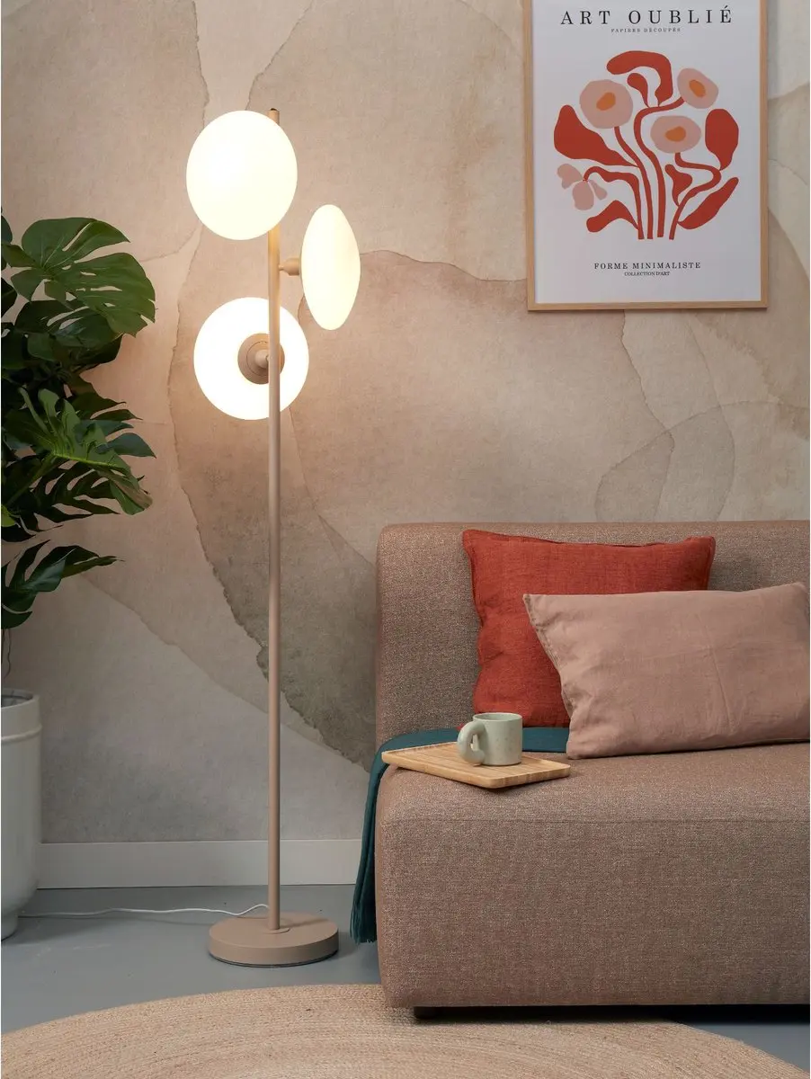 it's about RoMi Vloerlamp Sapporo - Grijs 32x32x161cm - afbeelding 6 van 6