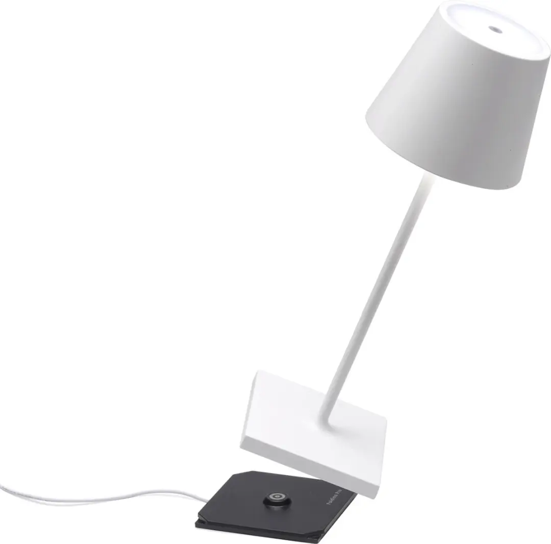 Zafferano Poldina Pro Mini Oplaadbare LED Tafellamp - Wit - IP65