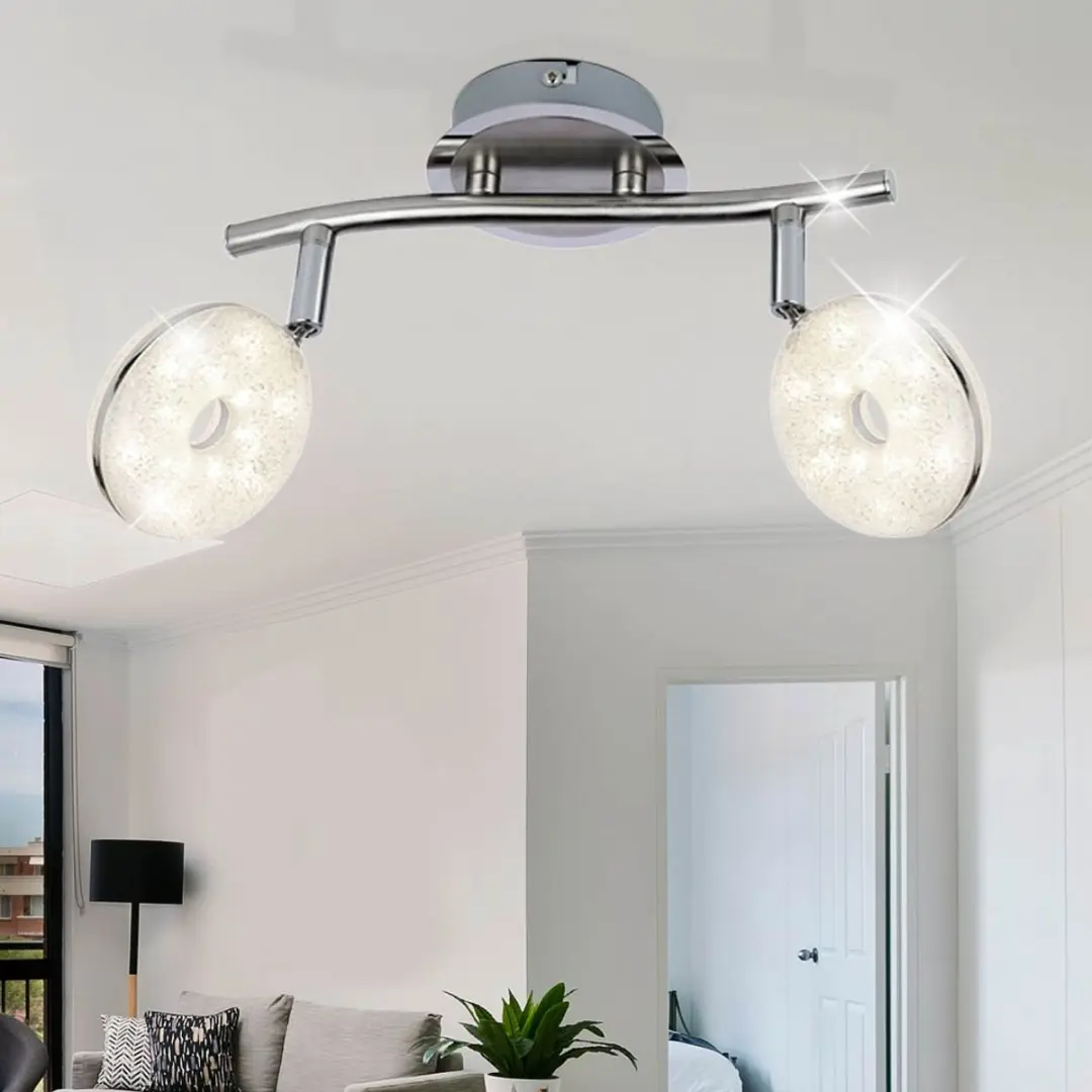 Globo LED Plafondspot 6W - 3000K - Zilver - Ø27,7cm