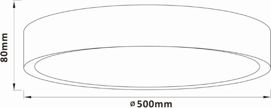 Brilliant Slimline Houten Plafondlamp Ø50cm - G80570A75