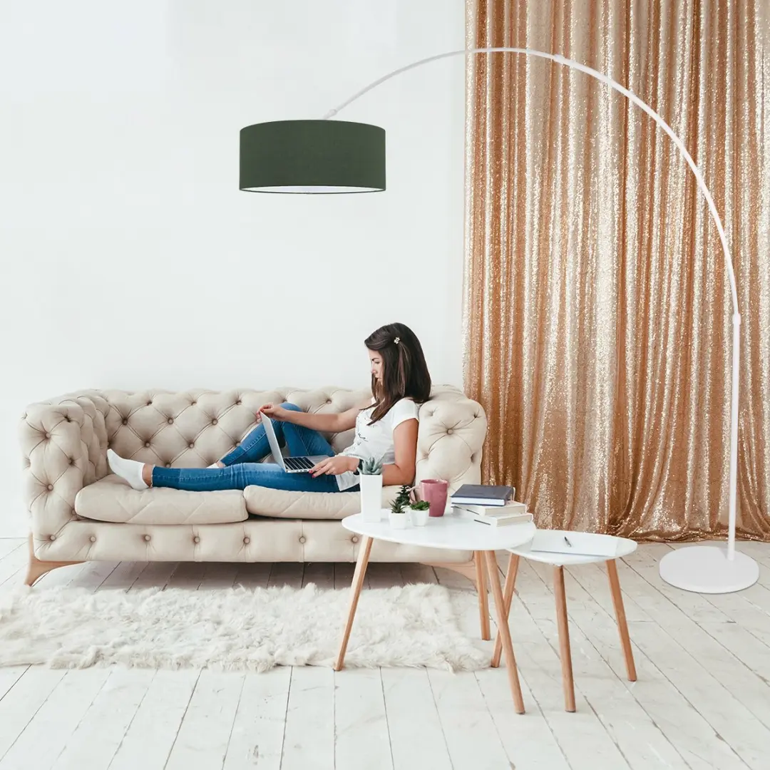Steinhauer Sparkled Light 7171W Vloerlamp - Warm wit - Groen