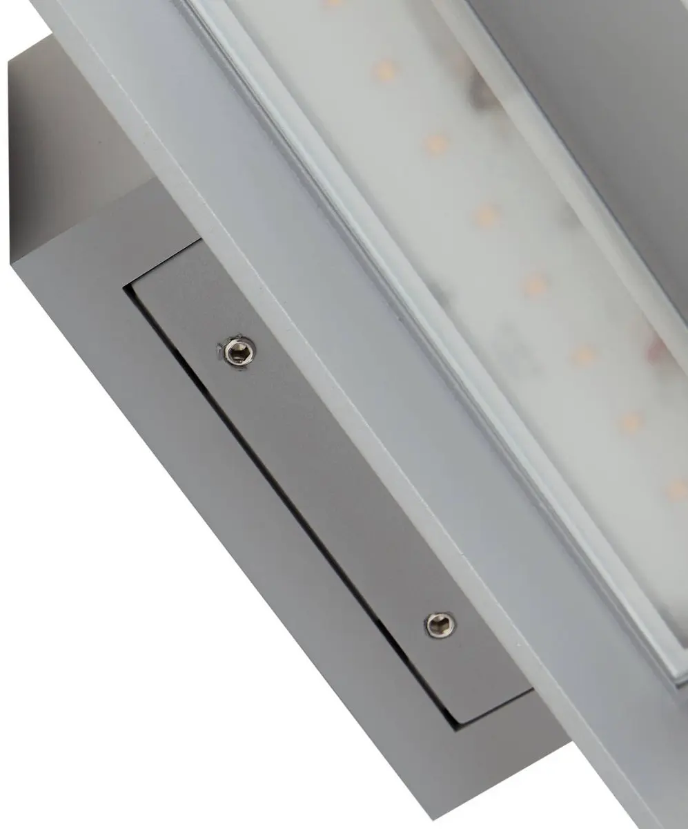 Lucande LED Wandlamp Buiten 2-Lichts - 1600K - Grijs
