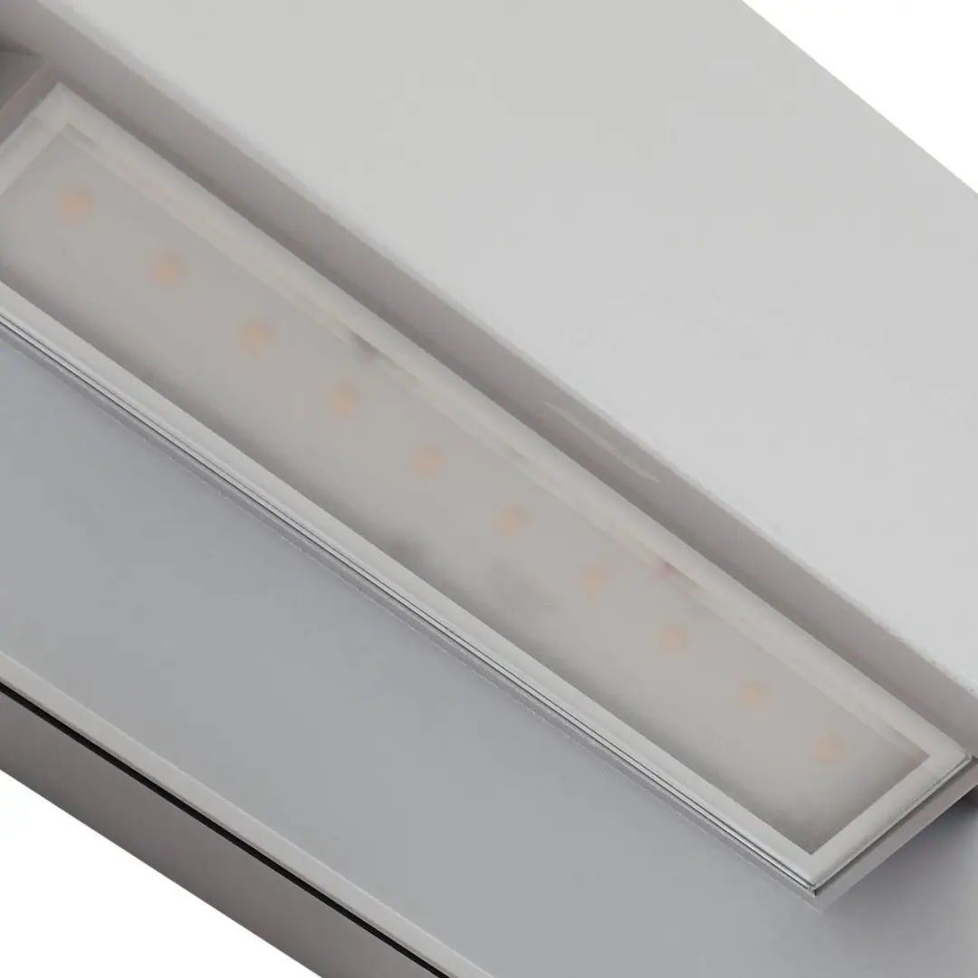 Lucande LED Wandlamp Buiten 2-Lichts - 1600K - Grijs
