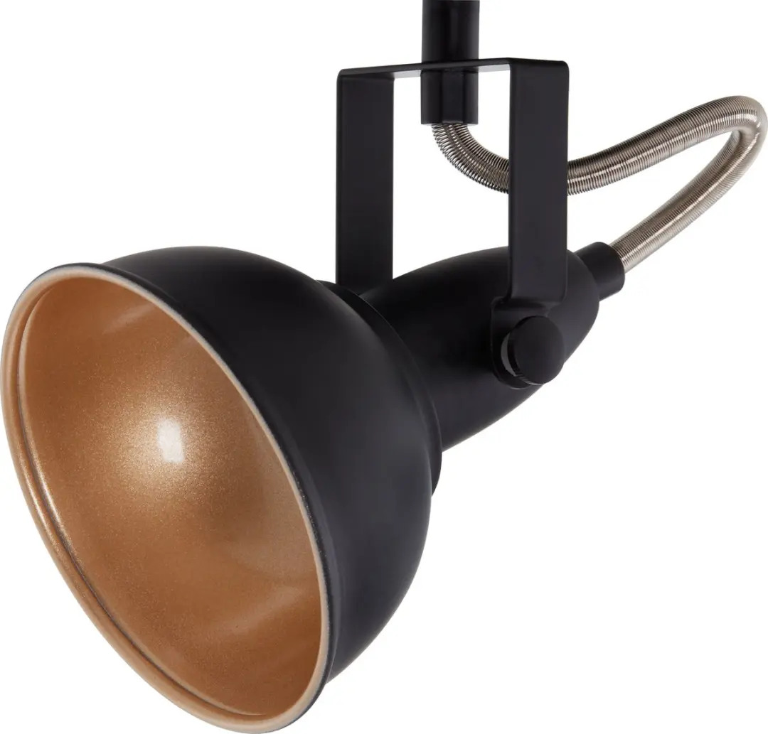 Briloner Soft Plafondspot Zwart-Goud 2x E14 Kantelbaar
