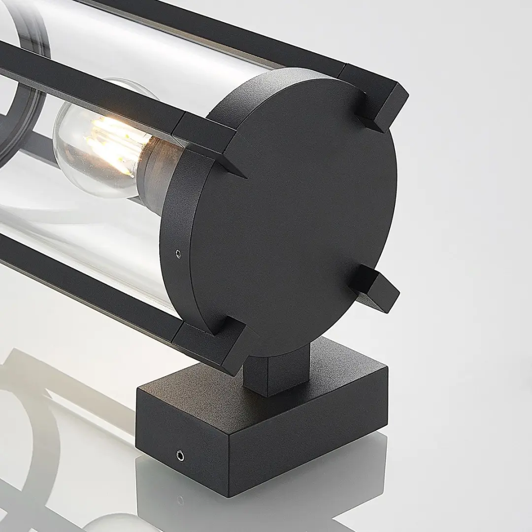 Lucande Wandlamp Buiten 1 Licht E27 Gegoten Aluminium - Antraciet