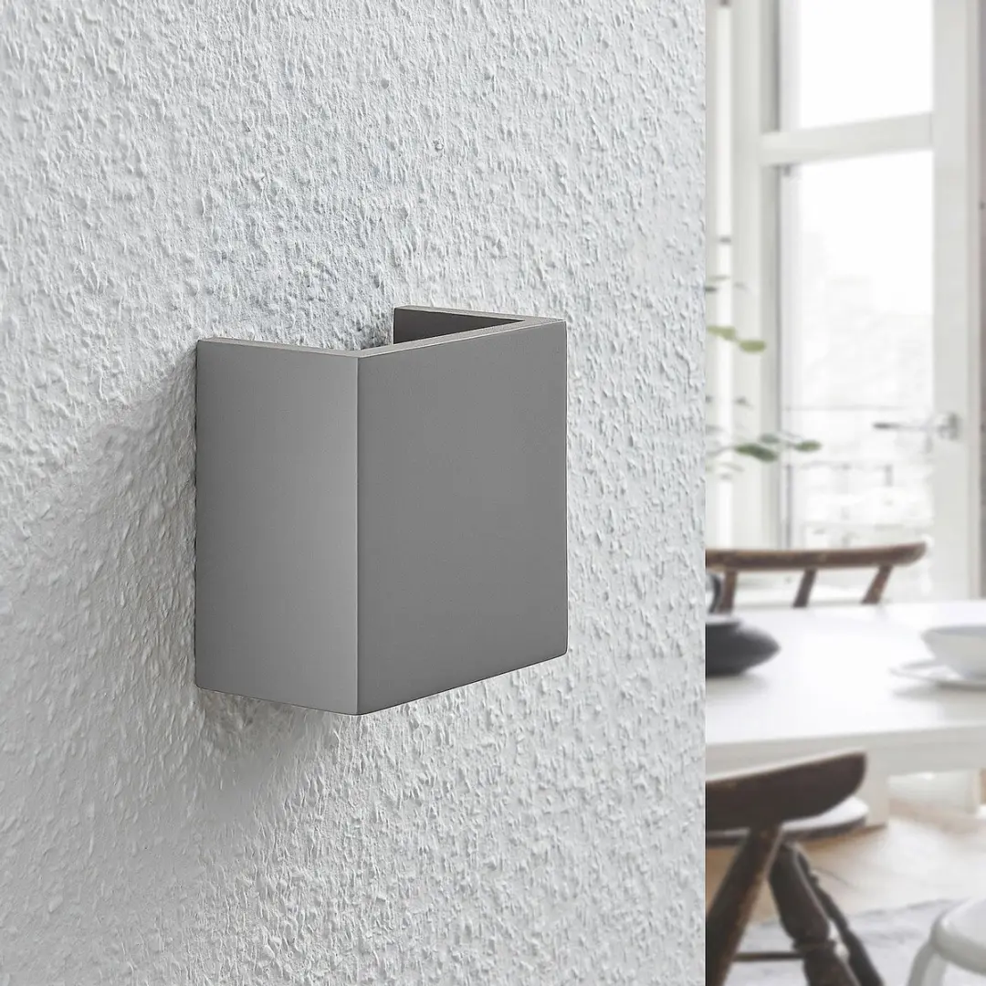 Lindby Wandlamp Beton G9 - 1 Lichtpunt - Grijs