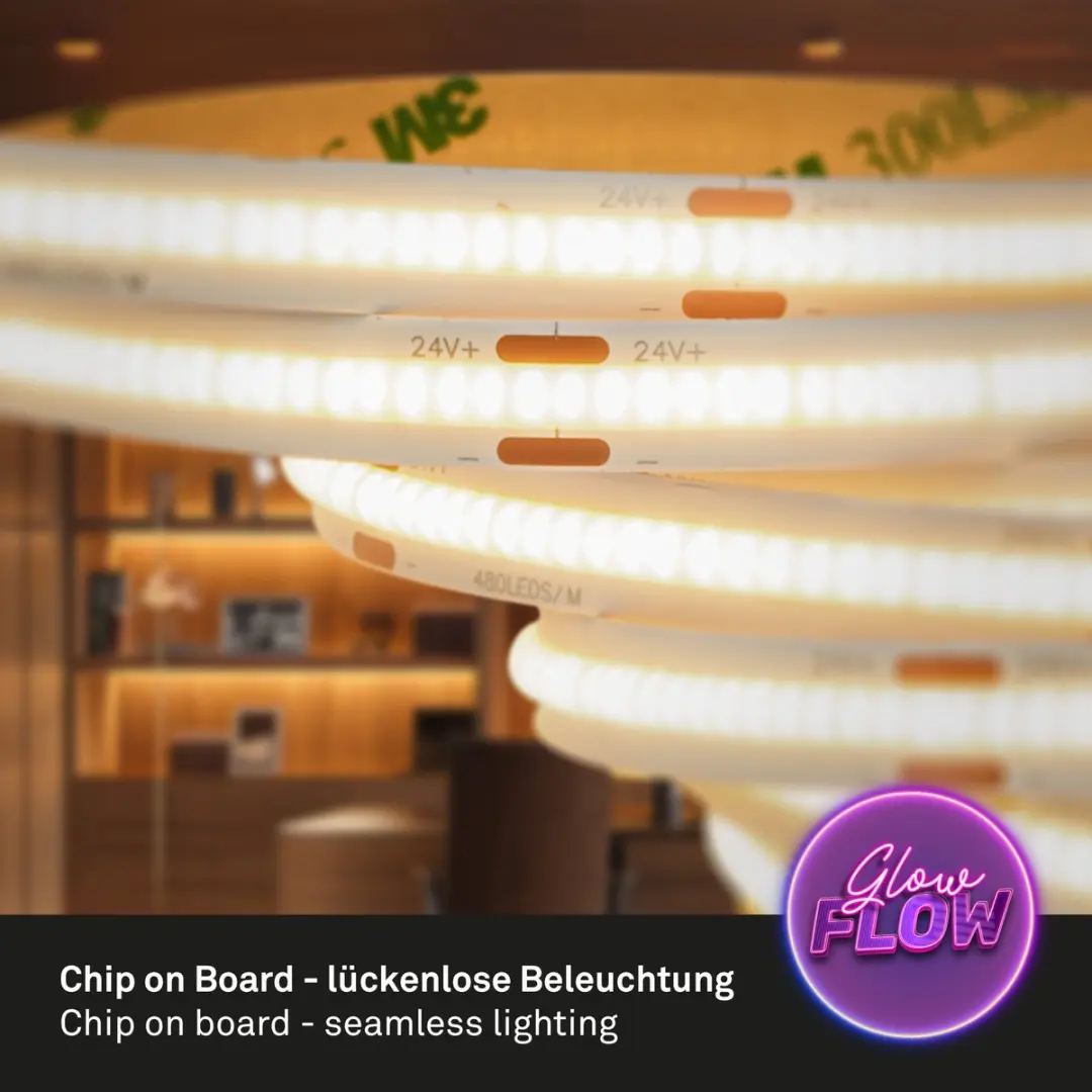 Briloner Cob LED Strip 3m Warm Wit - Zelfklevend