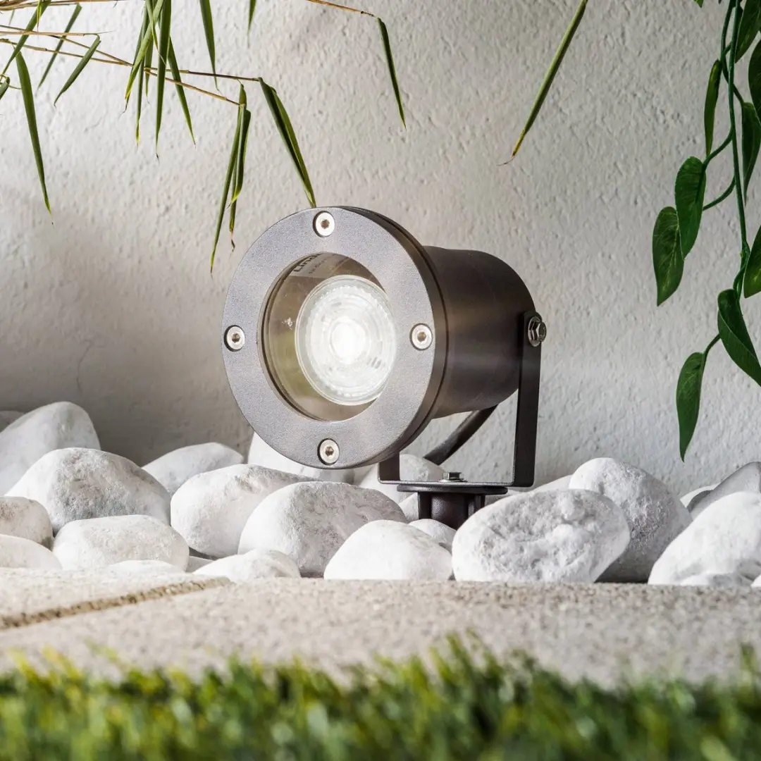 Lindby Buitenspot GU10 Grijs - 1 Lichtpunt