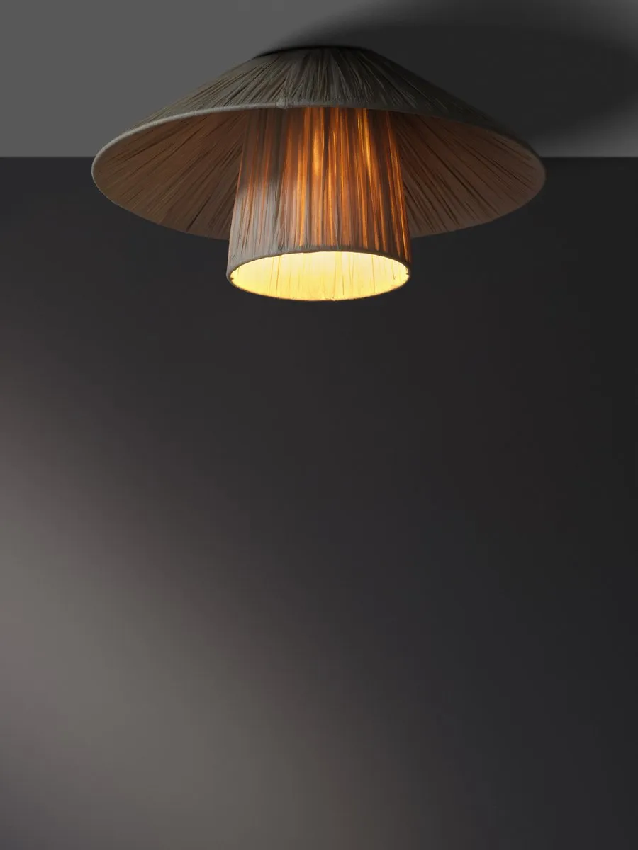 LEDVANCE Decor Bamboo Paper Hut Plafondlamp E27 - Bruin