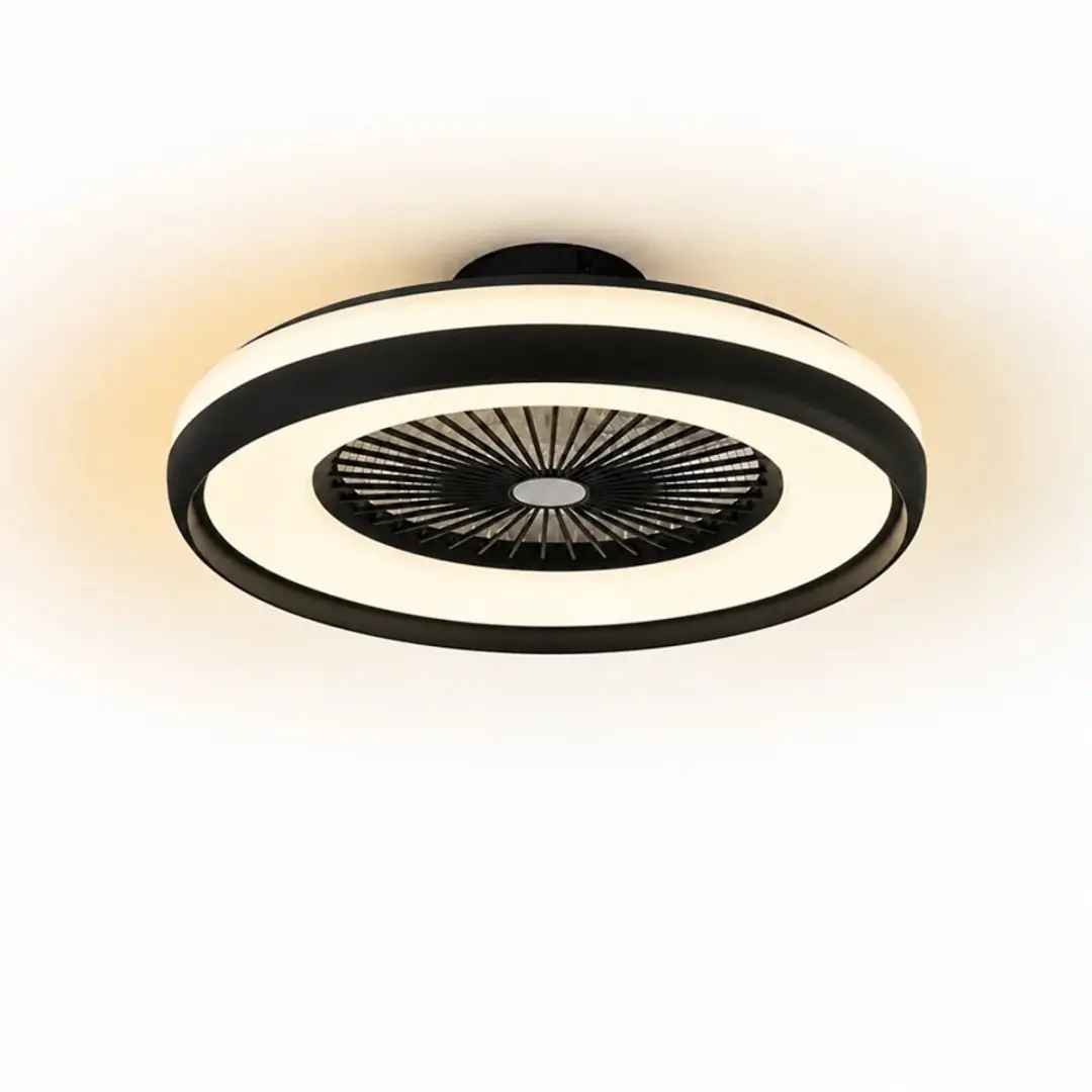 Freelight Ventola Tuya Plafondventilator Ø60cm RGB - Zwart