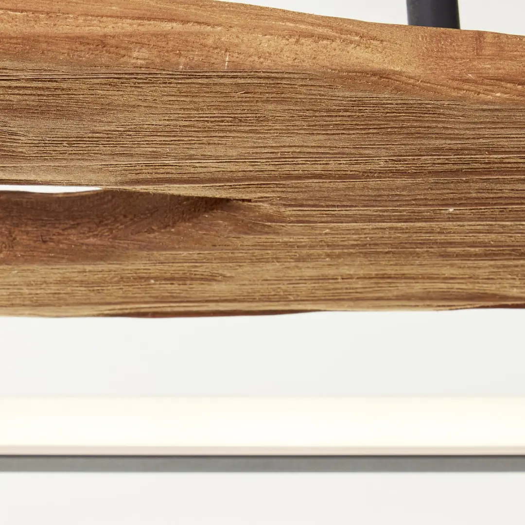 Brilliant Chaumont Plafondlamp 100cm - Hout Zwart