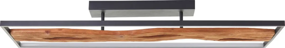 Brilliant Chaumont Plafondlamp 100cm - Hout Zwart - afbeelding 6 van 6