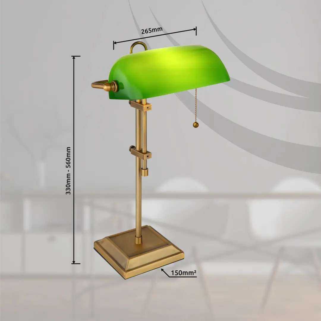 Globo 2491N Tafellamp - Messing - E27 - afbeelding 6 van 6