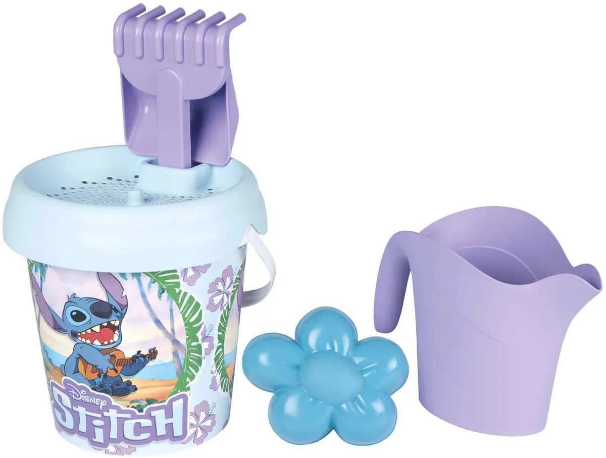 Smoby Stitch Strandemmer - Disney Lilo & Stitch - 18cm - Blauw/Paars