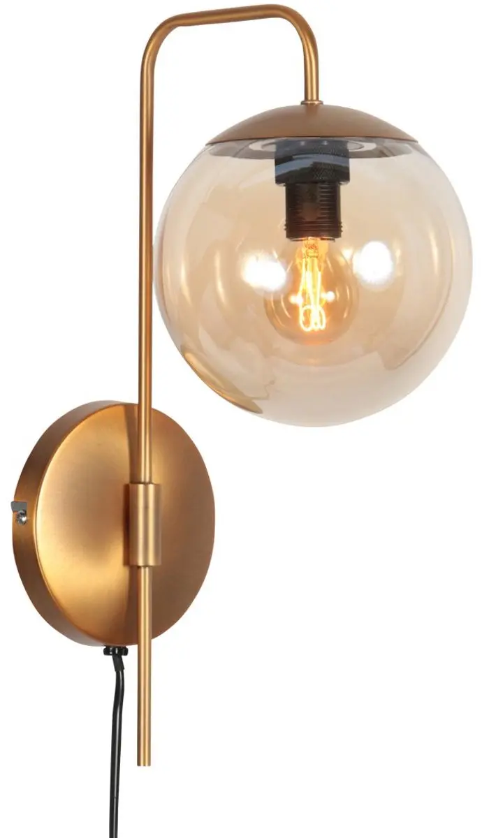 Steinhauer Bollique 4609BR Wandlamp - 40W - Bruin