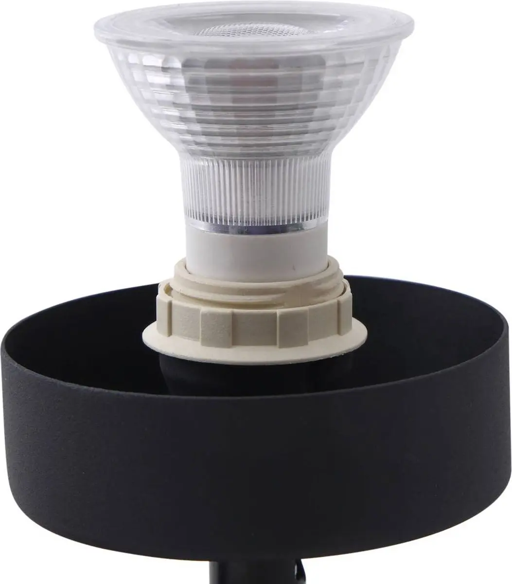 Lindby Plafondlamp 3-Lichts GU10 - Zwart/Licht Hout