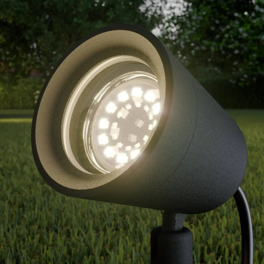 Lindby Buitenspot GU10 Donkergrijs
