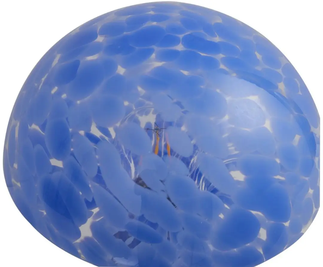 Lindby Tafellamp Glas E27 Blauw - 28cm