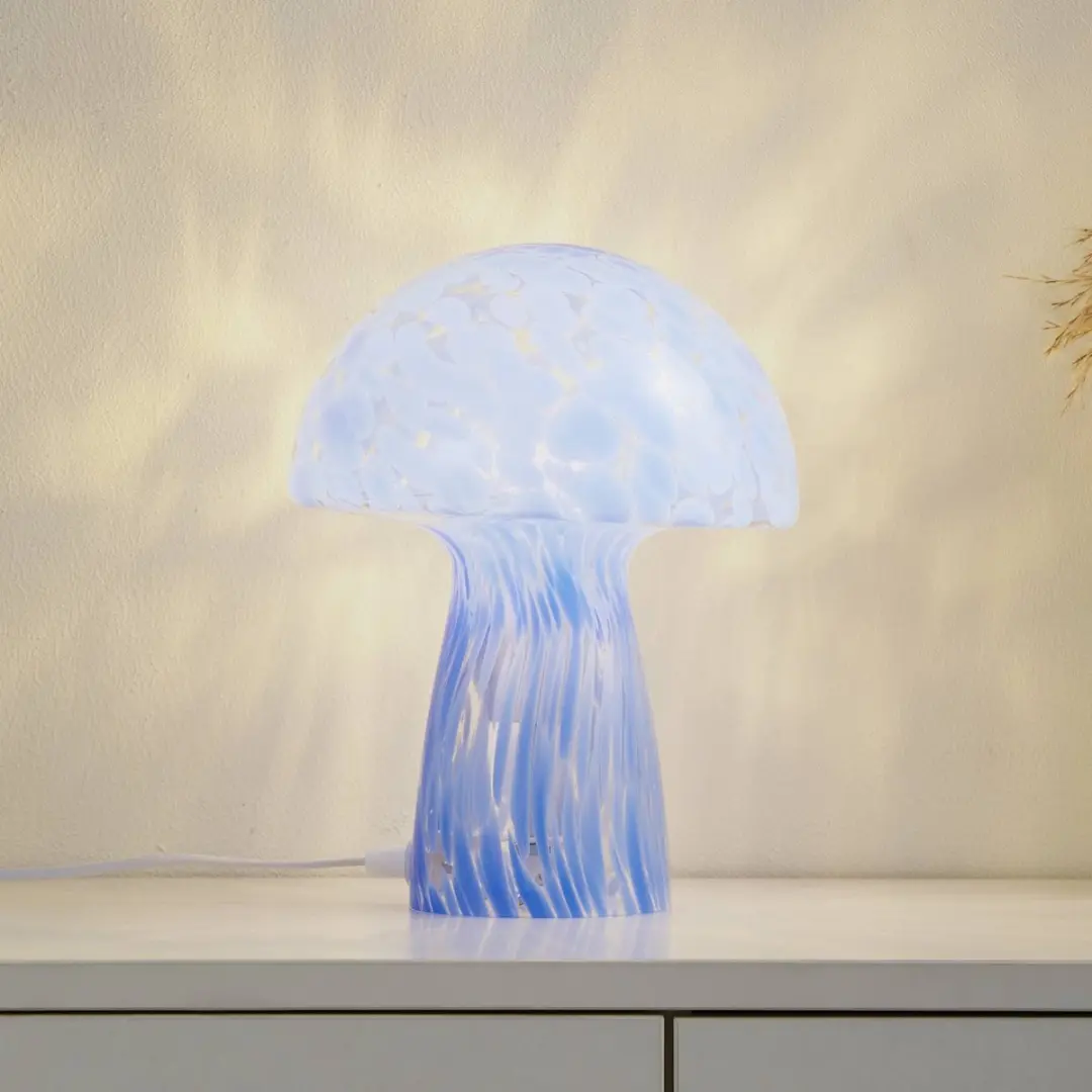 Lindby Tafellamp Glas E27 Blauw