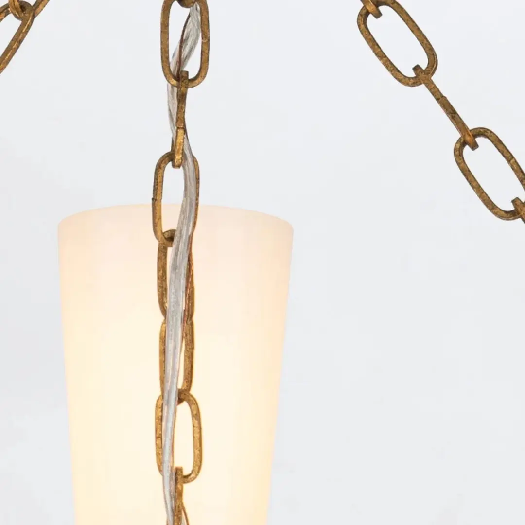 Elstead LED Kroonluchter 3x E27 40W - Goud