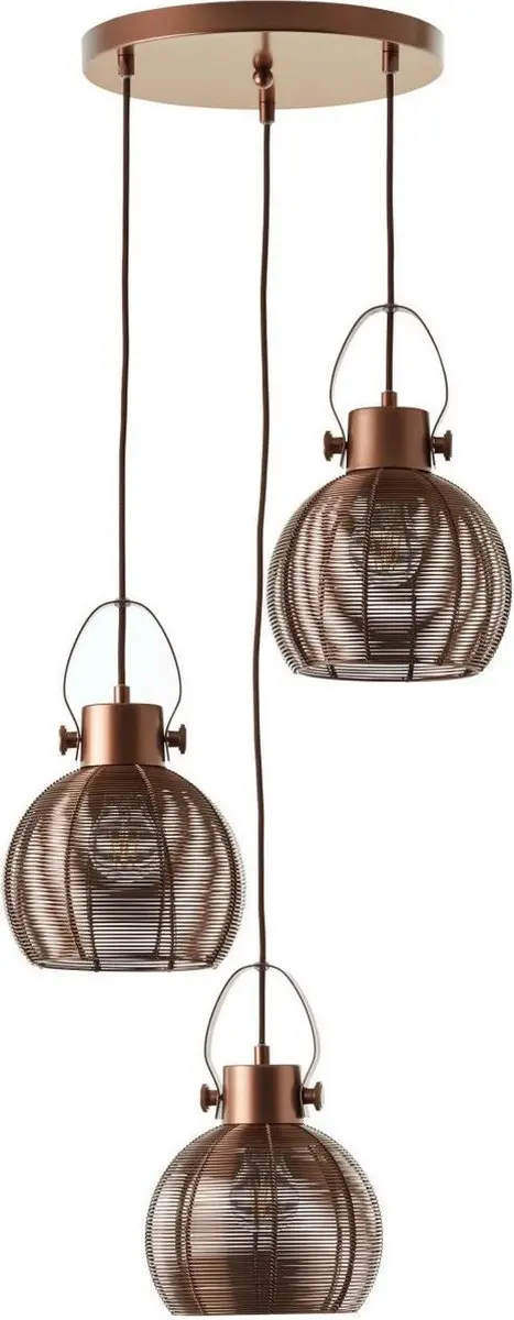 Brilliant Sambo Hanglamp 3-voudig - Bruin - 180W