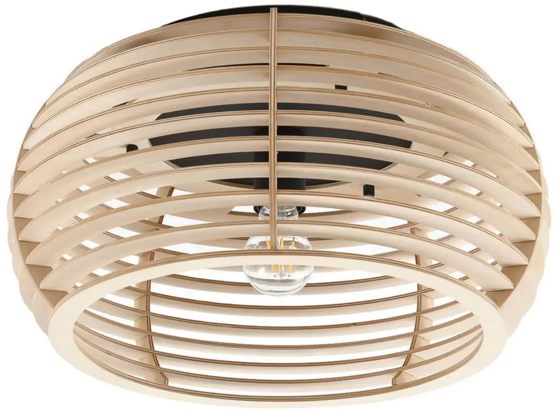 Lindby Plafondlamp Hout 1 Licht