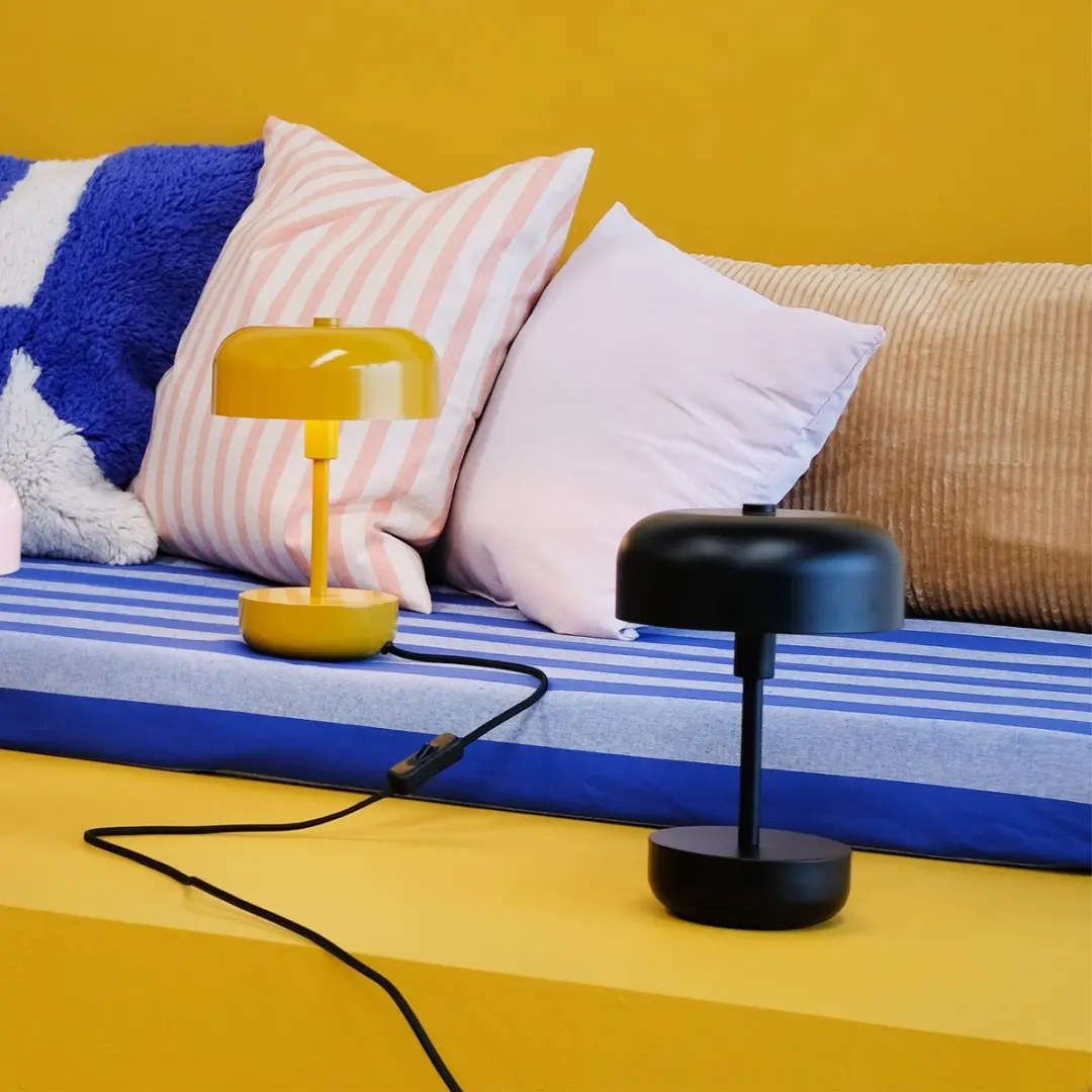 Dyberg Larsen Haipot Oplaadbare LED Tafellamp - 9W - Zwart