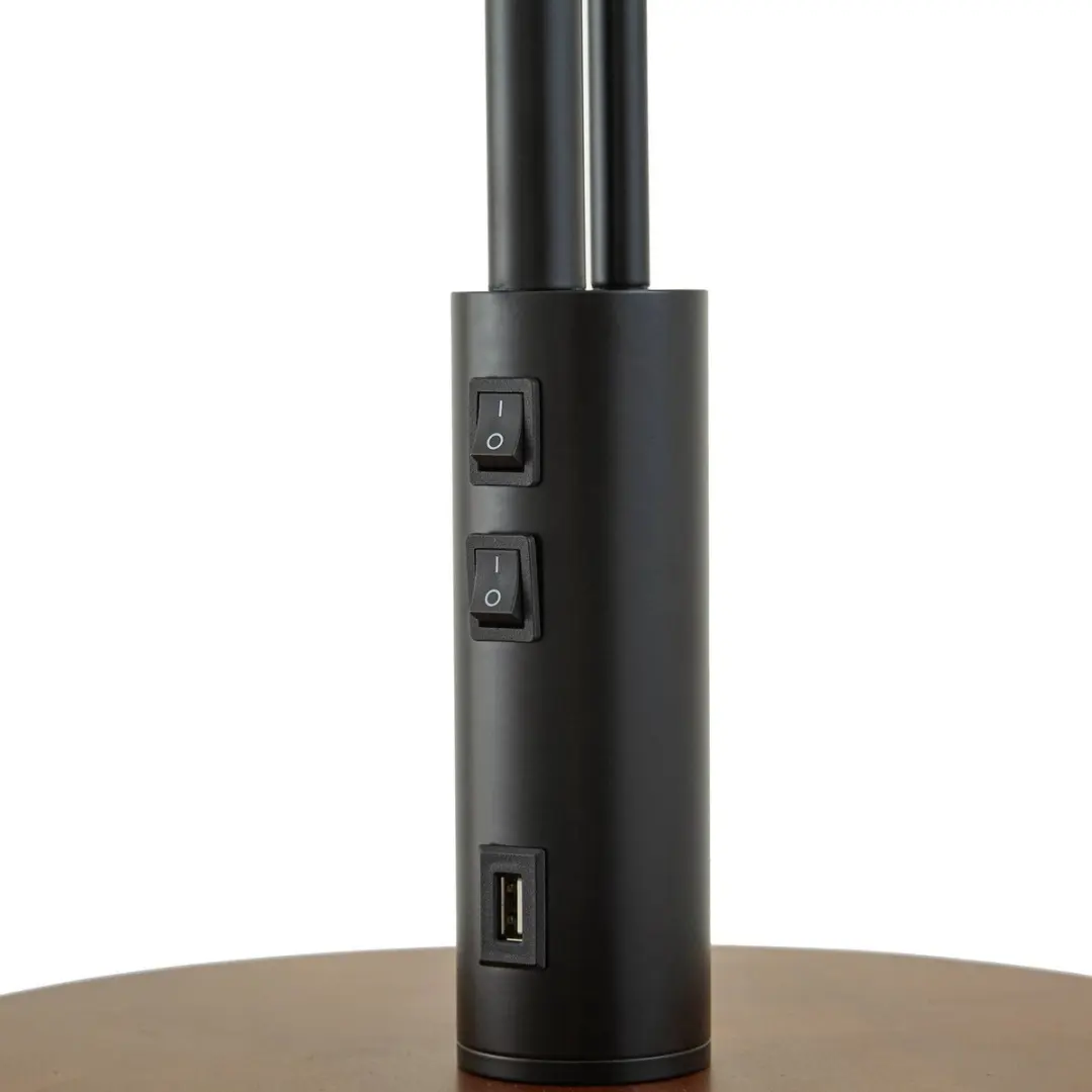 Lindby Vloerlamp 1 Licht - 170cm - E27 - Zwart/Crèmewit/DH