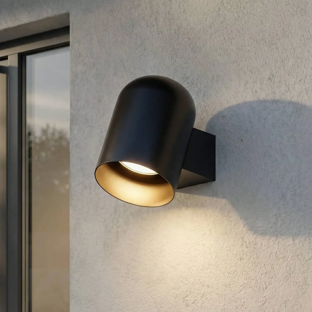 Lindby Wandlamp Buiten 1 Licht GU10 Zwart