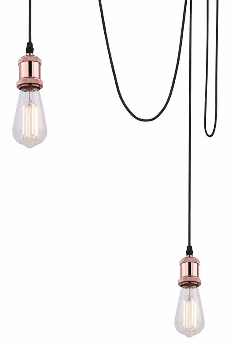 Globo Oliver Hanglamp Koper - Ø12cm - 3 Lichtpunten - afbeelding 6 van 6
