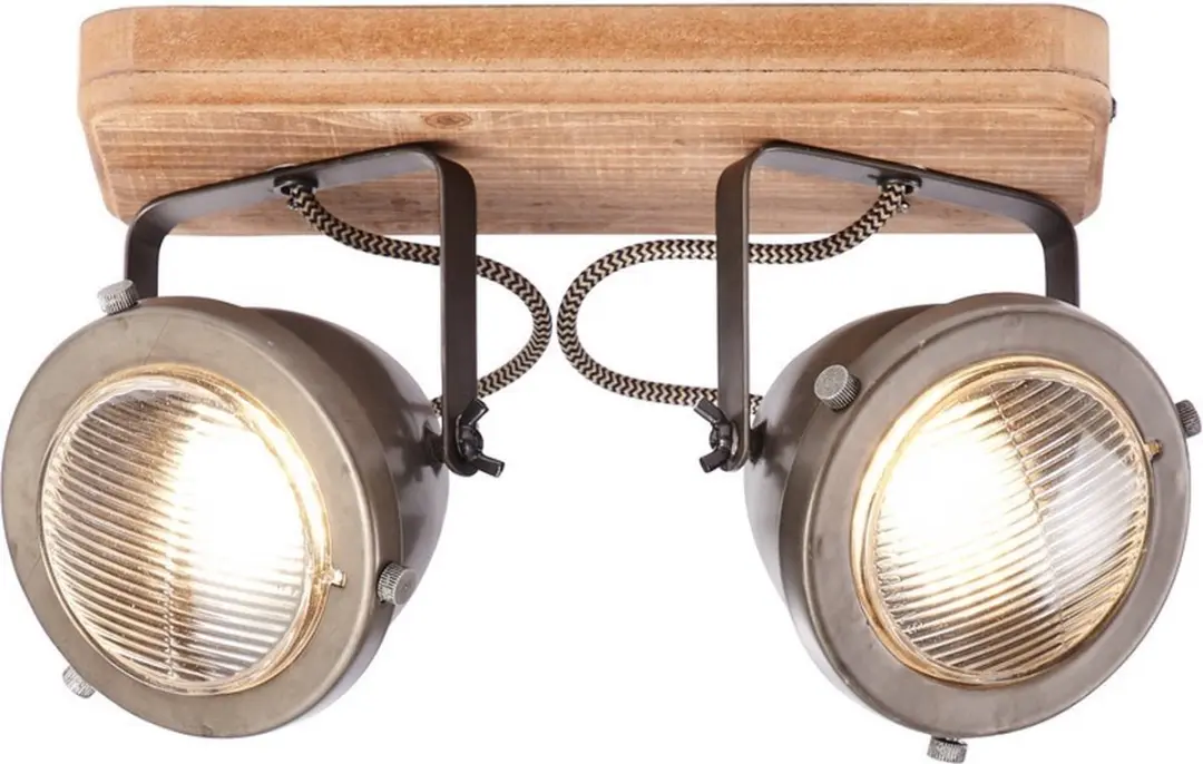 Brilliant Carmen Wood Plafondlamp