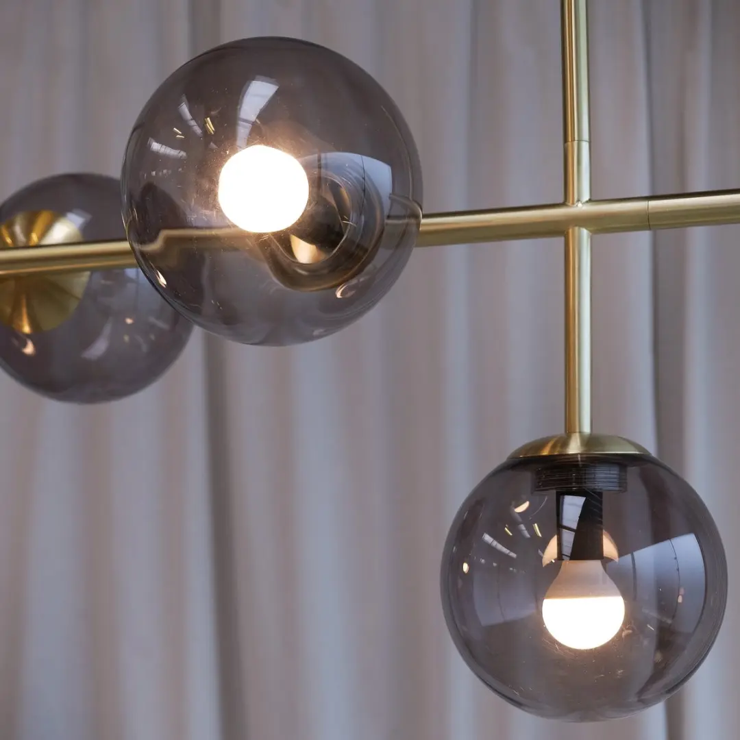 Dyberg Larsen Como Hanglamp 5x25W - Ø15cm - Goud