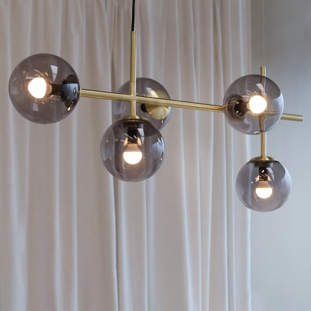 Dyberg Larsen Como Hanglamp 5x25W - Ø15cm - Goud
