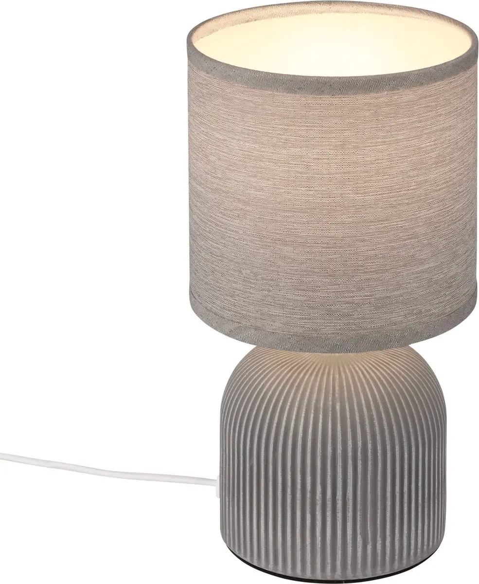 Briloner Ino Tafellamp - Ø15cm x 28cm Grijs