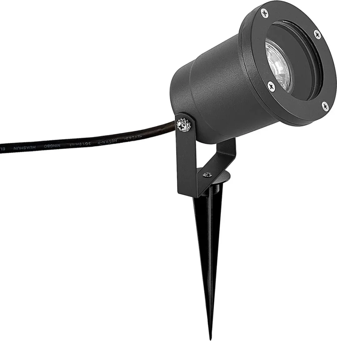 Lindby Buitenspot GU10 35W - Donkergrijs
